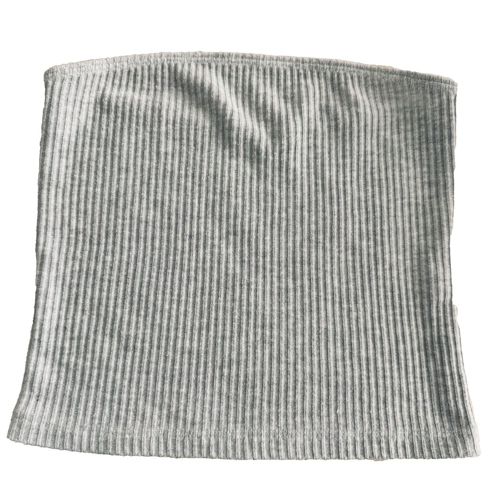 Brandy Melville Heather Gray Ribbed Tube Top Strapless Minimalist Clean Girl One